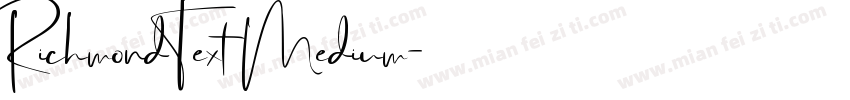 Richmond Text Medium字体转换
